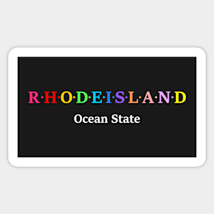 Rhode Island, USA. Ocean State. Sticker